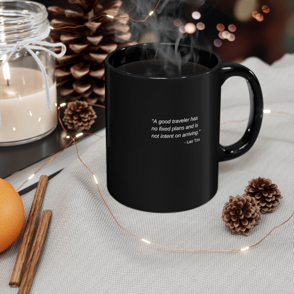 A Good Traveler - 11oz Black Mug
