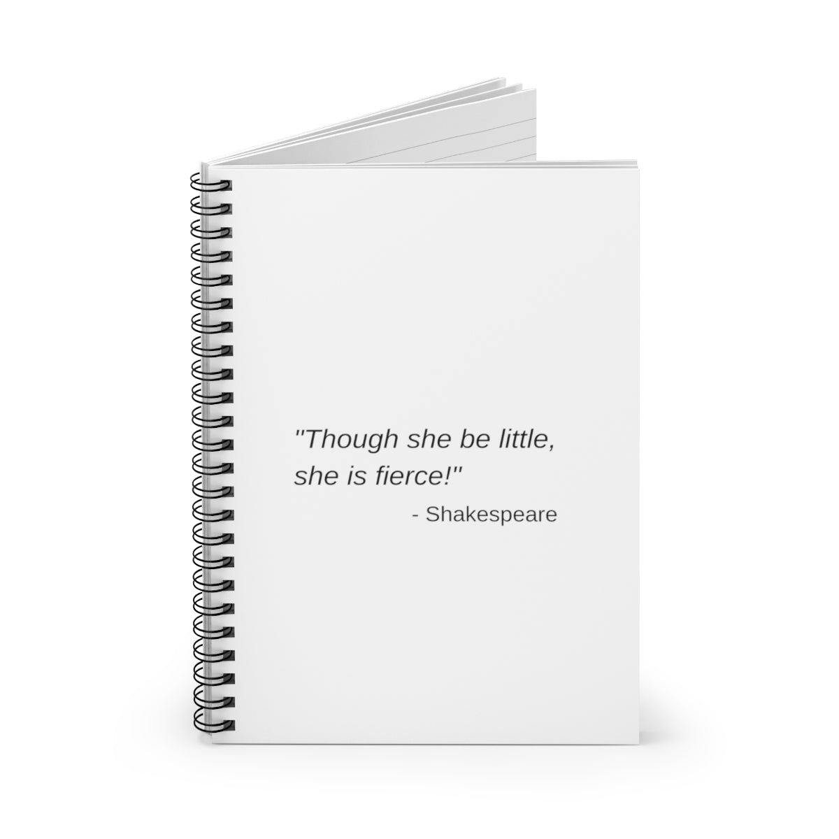 She is Fierce Spiral Notebook - Ruled Line