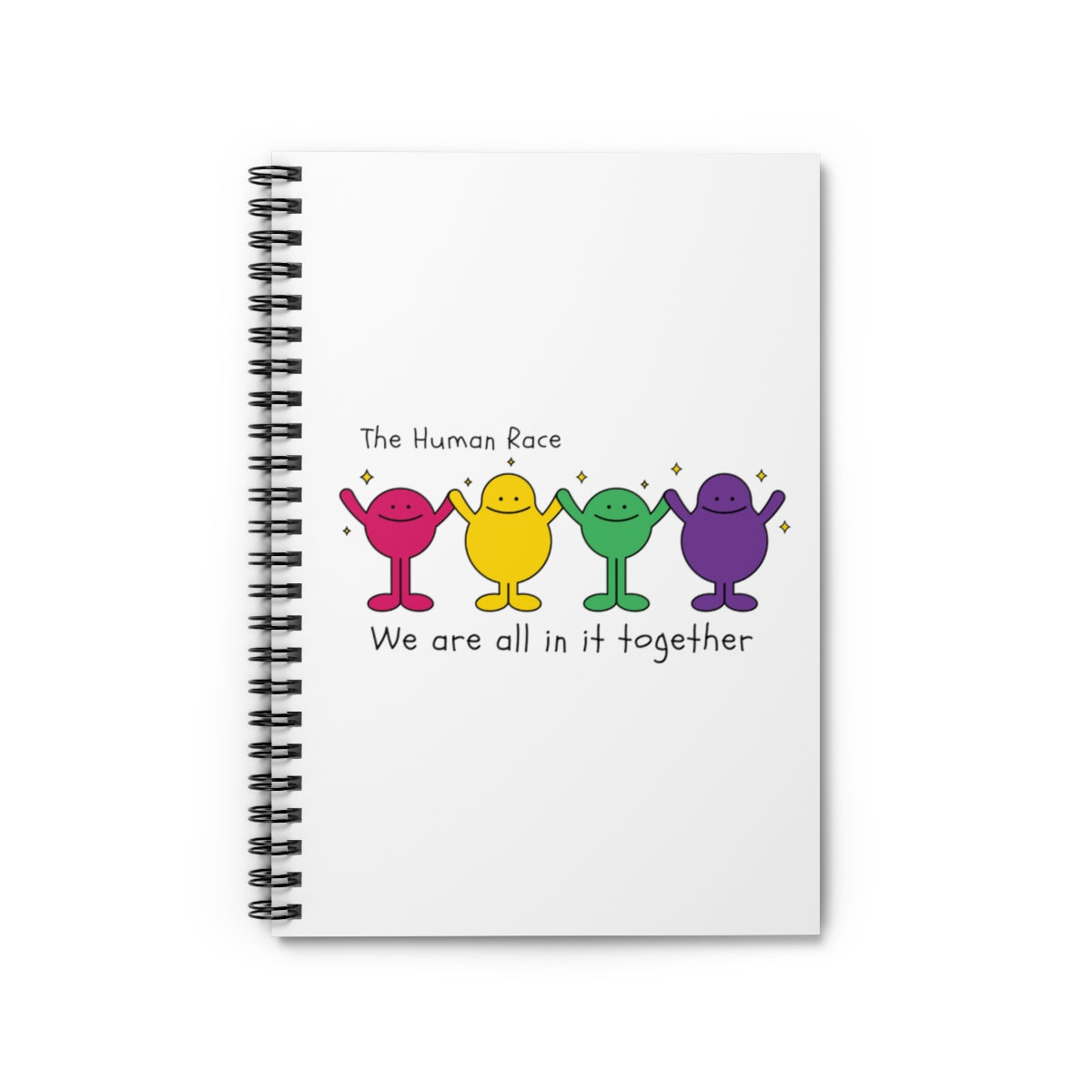 Human Race Spiral Notebook - Ruled Line